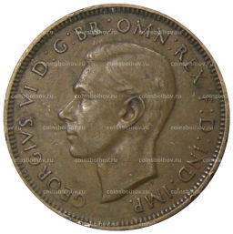 1/2 пенни 1938 года Австралия