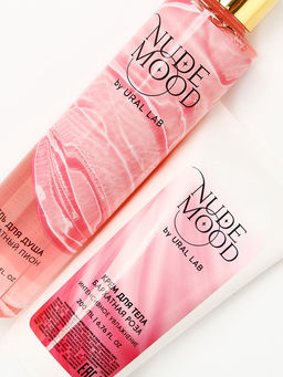 Подарочный набор NUDE MOOD, гель для душа 250 мл и крем для тела 200 мл, аромат пиона и розы, URAL LAB  фото 5