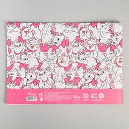 Цена за 3 шт. Альбом для рисования А4, 24 листа 100 г/м², на скрепке, «Коты аристократы»