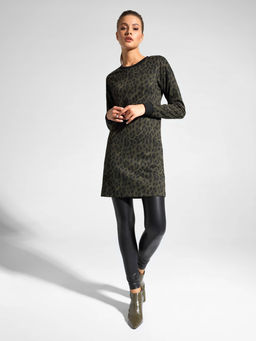 CONTE Платье с леопардовым рисунком LPL 1045 khaki leo khaki leo