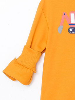 Bisiklet Yaka Bask?l? Erkek ?ocuk Sweatshirt - Waikiki фото 3