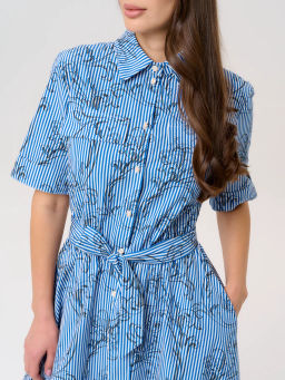 Платье женское 12421-35038 multicolor-blue