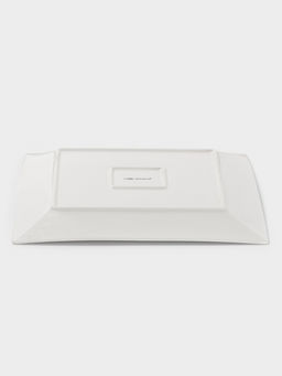Тарелка квадратная Доляна White Labe, 30×2 см, фарфор, белая