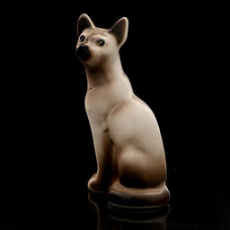 Статуэтка фарфоровая «Фигурка: Кошка Тайка сиамская», 10 см