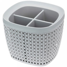 Подставка для столовых приборов пластмассовая "Пирула" 17х16х14м, смоки (Россия)