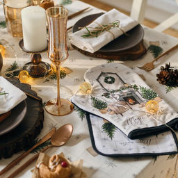 Варежка-прихватка Magic winter 20х28см, саржа, 100% х/л, ватин 250г/м2 - Этель фото 6