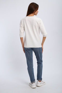 Кофта женская из футера 2-н Анфиса белый