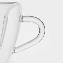 Кружка с двойными стенками Magistro Сердце, 150 мл, 11?8?7.5 см, стекло, прозрачная