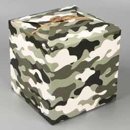 Коробка складная Милитари, 18 х 18 х 18 см