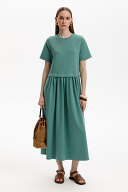 ЕВТ 5086/малахитовый зеленый платье жен