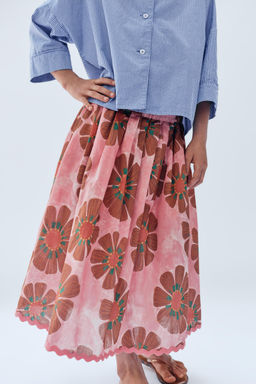 6-14 A?OS/ FALDA MIDI ESTAMPADO FLORES LIMITED EDITION / Estampado - Zara фото 6