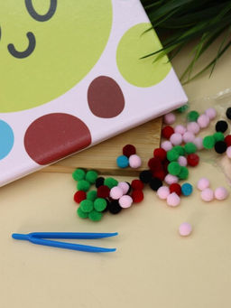 Картина из помпонов на подрамнике Draw Me! Sun, (20 х 20 см)