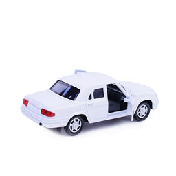 Машина металл ГАЗ -31105 «Волга» 12 см, (двери, багаж, белый) инерц, в коробке