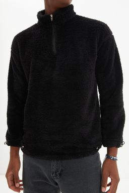TRENDYOL MAN Bej Regular/Normal Kesim Stoperli Kal?n Polar/Pelus Sweatshirt TMNAW22SW0618 - Trendyolmilla фото 8