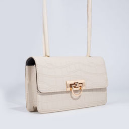 Сумка-мессенджер на клапане, цвет бежевый - Simaland фото 4