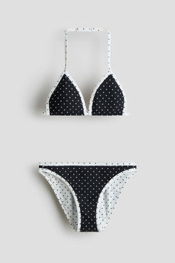 Bikini de tri?ngulo estampado