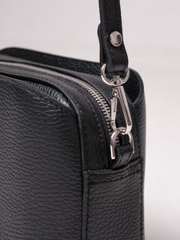 Сумка кожаная на плечо кросс-боди Deboro 30848 черный