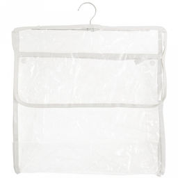 "Кристалл" Сумка-органайзер 38х17х37см, ПВС, с вешалкой, с крючком на липучке, белый кант (Китай)