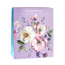 Цена за 12 шт. Пакет подарочный 26x32x12см Цветы / 5101L /уп 12/384/ - ГалеонТрейд фото 10