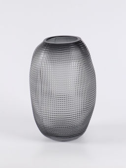 Ваза «Аллесио», 25×16 см, стекло, чёрная