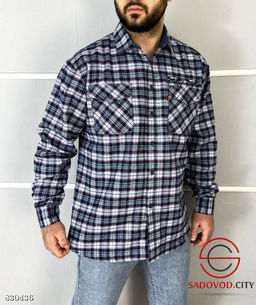 Рубашка мужская в клетку