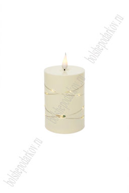Свеча светодиодная на батарейках 7,5*7,5*14 см (1 шт) SF-8046, №6