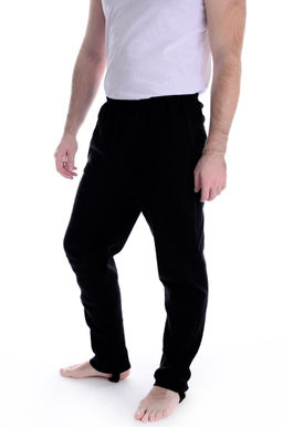 Кальсоны со штрипками чёрные, трикотаж - Малина фото 3