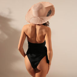 Шляпа женская MINAKU, цвет розовый, размер 58, принт перо