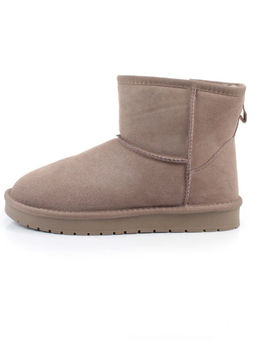 04-PF5854-4 GRAY/BEIGE Угги женские (натуральная замша, 100% шерсть)