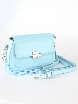 Сумка женская искусственная кожа Ch&K-8630, 1отд, плечевой ремень, голубой SALE 255072 - Adelia фото 6