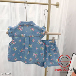 Джинсовый костюм двойка для девочки с шортами