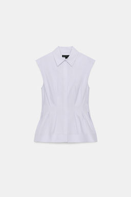 CAMISA PLIEGUES MANGA SISA ZW COLLECTION / Malva claro - Zara фото 7
