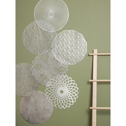 Цена за 12 шт. Салфетка сервировочная на стол Гипноз, d=38 см, цвет серебро - Simaland фото 9