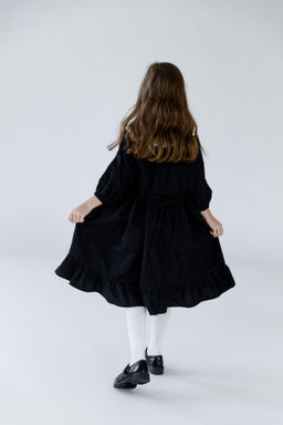 Л23-7 платье для девочки НИКОЛЬ черный