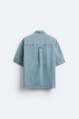 BOXY FIT DENIM GOMLEK - Zara фото 7