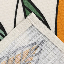 Полотенце Доляна Листья 28х46 см, 100% хлопок, вафля 160 г/м2  фото 4