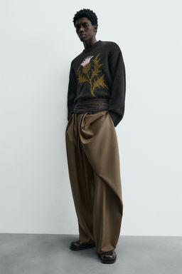 LIMITED EDITION DRAPED CROSSED TROUSERS - Zara фото 6