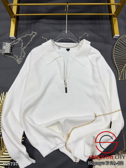 свитер с молнией женский