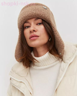 1015 WH Ушанка женская (56-58)