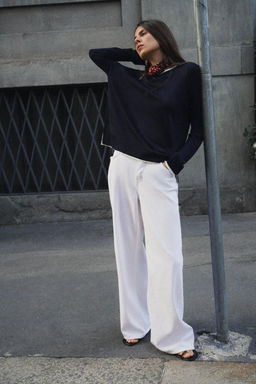 DOUBLE-EFFECT KNIT JUMPER - Zara фото 6