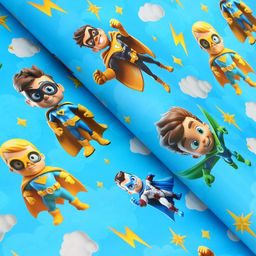 Цена за 10 шт. Бумага упаковочная, глянцевая «Супергерои» 70×100 см