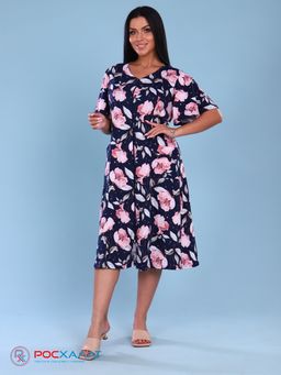 Трикотажный халат на молнии маки КМ-17 (3)