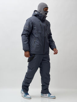 Горнолыжный костюм мужской зимний темно-серого цвета 3710TC - Mtforce фото 33