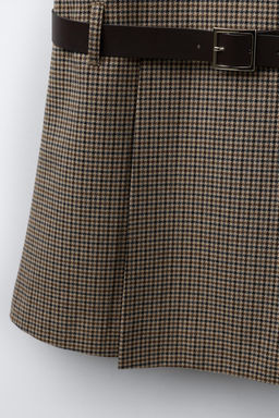 CHECK PINAFORE DRESS WITH DETACHABLE SCARF - Zara фото 5