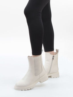 04-PAT177-2Z MILK Ботинки зимние женские (натуральная кожа, 100% шерсть)