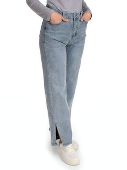 10096 BLUE Джинсы женские AMG JEANS (98% хлопок, 2% лайкра) - Фабричный китай фото 3