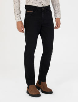 Siyah Slim Fit Jean Pantolon