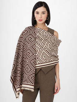 в составе ШЕРСТЬ и КАШЕМИР Большой, мягкий, теплый однотонный двусторонний палантин. - Tantino фото 8