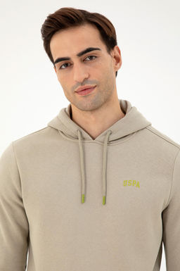 Мужской базовый свитшот светло-хаки - U.s. polo assn фото 2