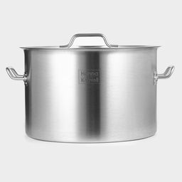 Кастрюля Hanna Knövell, 35 л, d=40 см, h=26 см, толщина стенки 1 мм, с крышкой, нержавеющая сталь, хромированная